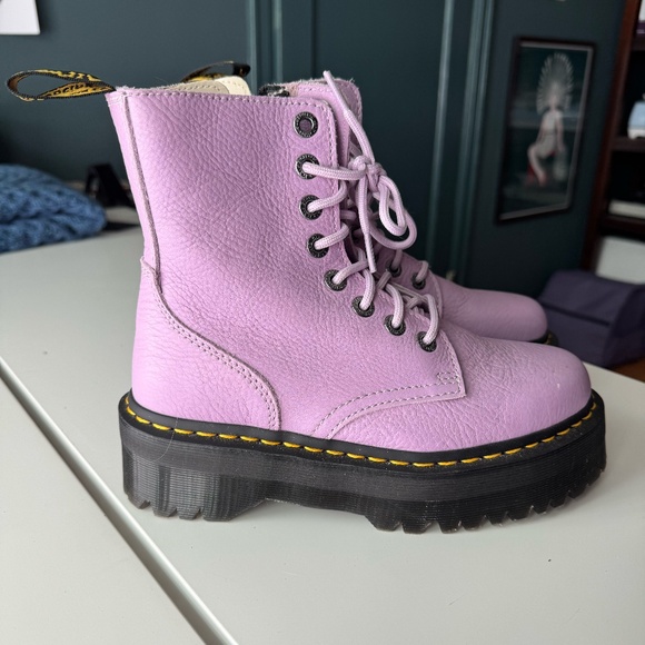 Dr. Martens Shoes - Lavender Platform Dr Martens Boots Size 7